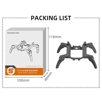 SUNNYLIFE LG382 for DJI Air 2S/Mavic Air 2 Spider Landing Gear Foldable Leg Protection Support