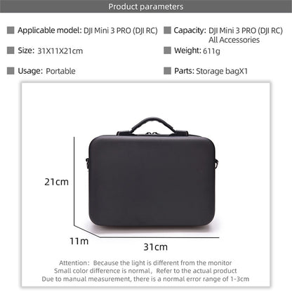 For DJI Mini 3 Pro / Mini 3 Portable Carrying Case RC Drone Shockproof Storage Bag Anti-Scratch Shoulder Bag