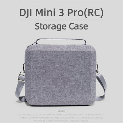 For DJI Mini 3 Pro Portable Carrying Case RC Drone Controller Shockproof Storage Bag Anti-Scratch Shoulder Bag
