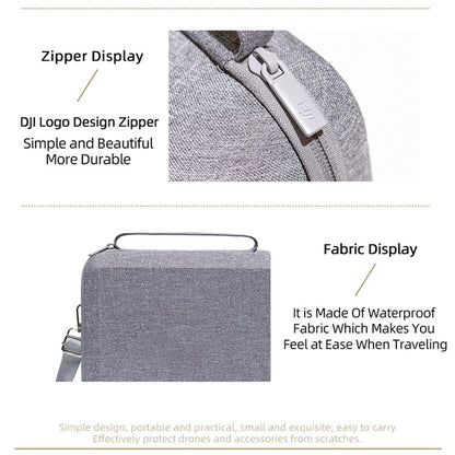 For DJI Mini 3 Pro Portable Carrying Case RC Drone Controller Shockproof Storage Bag Anti-Scratch Shoulder Bag