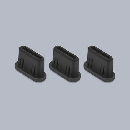 EWB9372 3Pcs Dust Plug for DJI Mini 3 Pro Drone Remote Controller Interface Silicone Waterproof Type-C Port Plugs