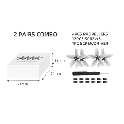 2 Pairs 2925S For DJI Avata Colorful Propeller Blade Lightweight Drone Accessories with Tool