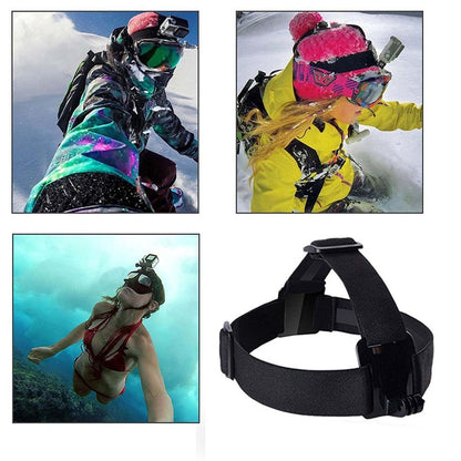 BRDRC DJI-6014 For Osmo Action Camera Adjustable Head Strap Anti-slip Fixing Band Headband