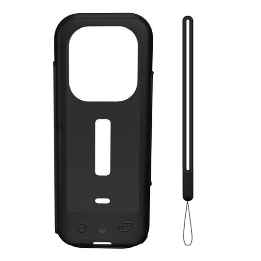 BRDRC Silicone Case for Insta360 X3 Panoramic Camera Anti-scratch Protective Cover with Strap