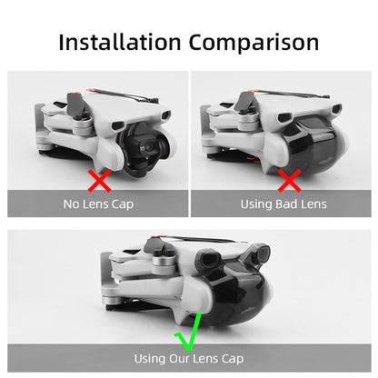 BRDRC Anti-scratch PC Lens Cap Hood for DJI Mini 3 Drone Gimbal Camera Protector Cover