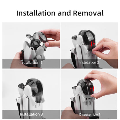 BRDRC Anti-scratch PC Lens Cap Hood for DJI Mini 3 Drone Gimbal Camera Protector Cover