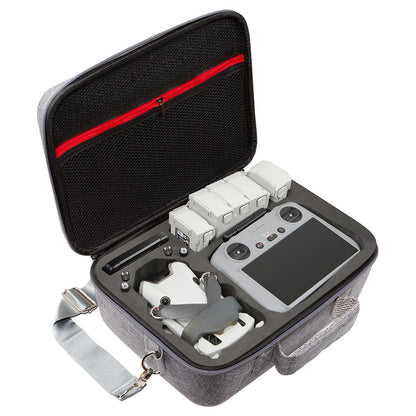 For DJI Mini 4 Pro Shockproof EVA+Cloth Handbag Carrying Case RC Drone Accessories Storage Bag with Shoulder Strap