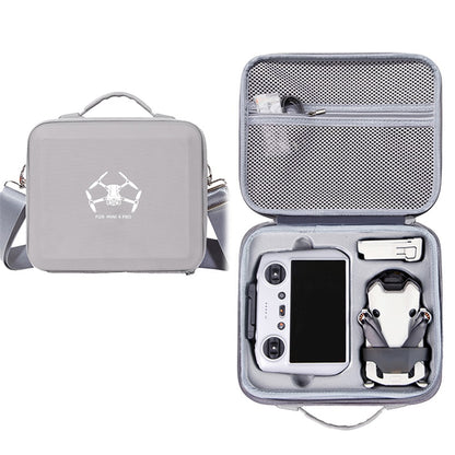 For DJI Mini 4 Pro Drone RC / RC2 Controller EVA Shockproof Carrying Case Crossbody Bag