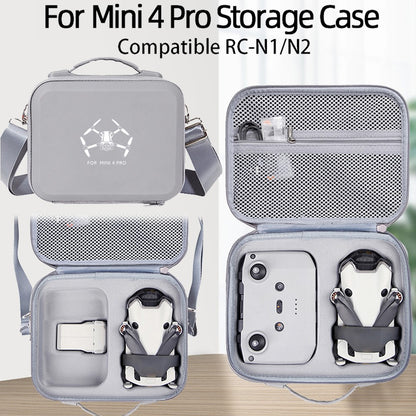 For DJI Mini 4 Pro EVA Shockproof Carrying Case Drone RC-N1 / N2 Controller Crossbody Bag