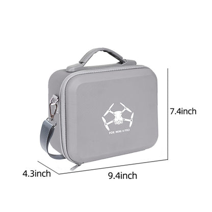 For DJI Mini 4 Pro EVA Shockproof Carrying Case Drone RC-N1 / N2 Controller Crossbody Bag