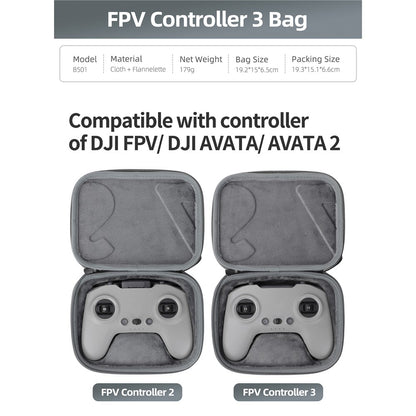 SUNNYLIFE B501 Storage Bag for DJI FPV Remote Controller 3 / 2 Shockproof Cloth Carrying Case