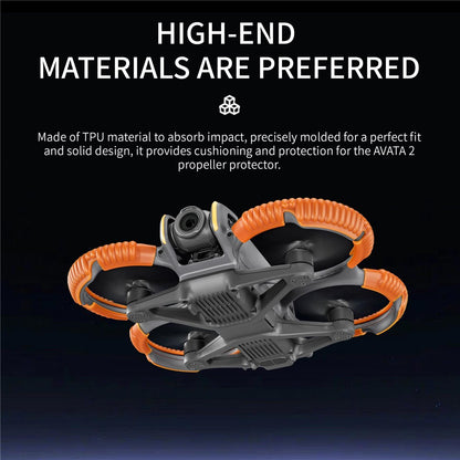 STARTRC 4Pcs Drone Propeller Guard for DJI Avata 2 Anti-collision Protection Rings