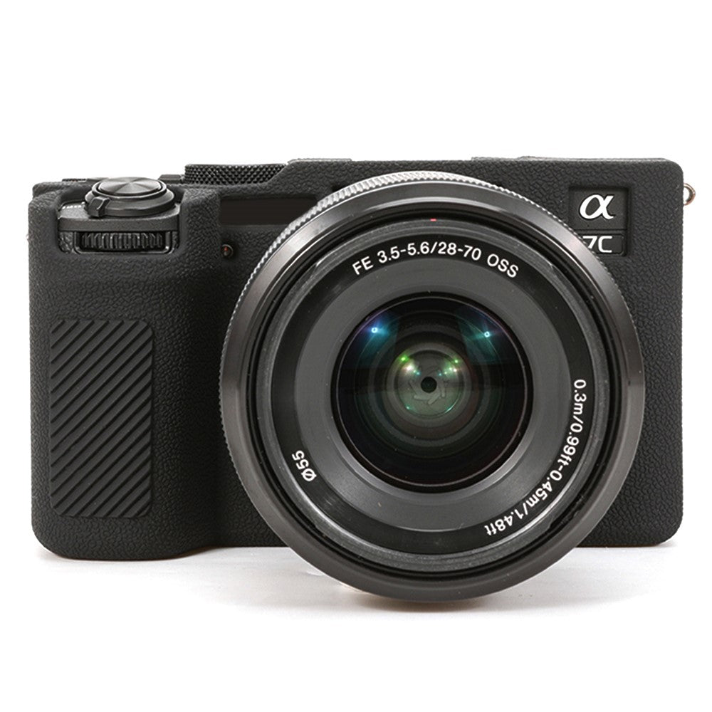 For Sony A7C II / A7CR Textured Case Anti-Scratch Silicone Cover Camera Sleeve