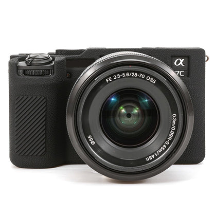 For Sony A7C II / A7CR Textured Case Anti-Scratch Silicone Cover Camera Sleeve