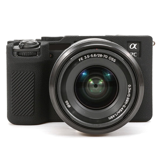 For Sony A7C II / A7CR Textured Case Anti-Scratch Silicone Cover Camera Sleeve