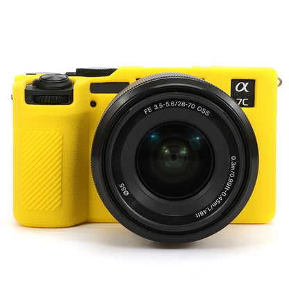 For Sony A7C II / A7CR Textured Case Anti-Scratch Silicone Cover Camera Sleeve