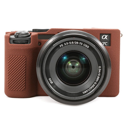 For Sony A7C II / A7CR Textured Case Anti-Scratch Silicone Cover Camera Sleeve