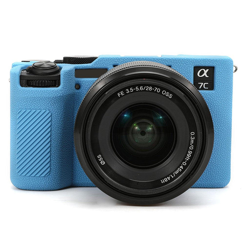 For Sony A7C II / A7CR Textured Case Anti-Scratch Silicone Cover Camera Sleeve