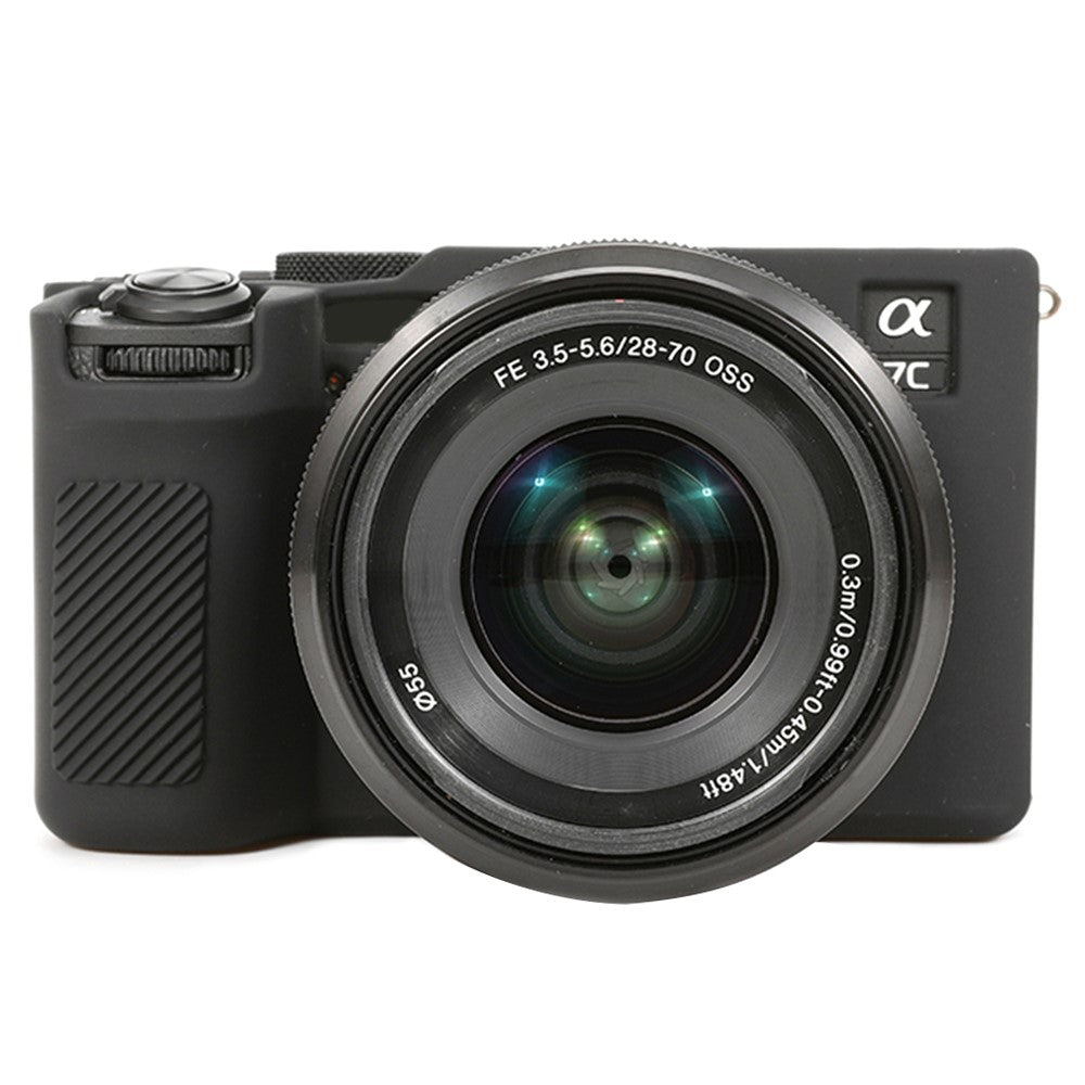 For Sony A7C II / A7CR Anti-Drop Camera Cover Glossy Silicone Protective Case