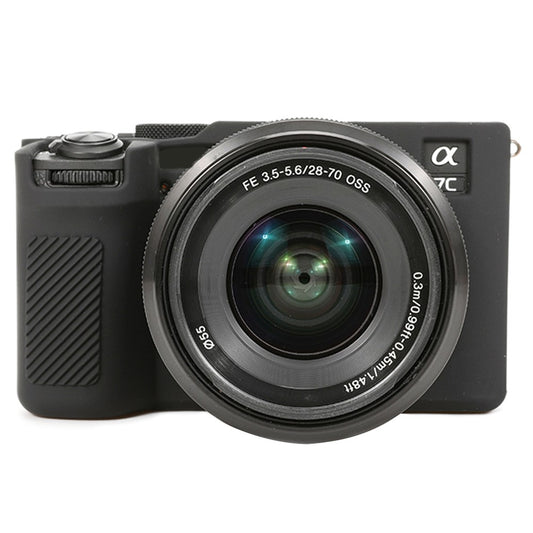 For Sony A7C II / A7CR Anti-Drop Camera Cover Glossy Silicone Protective Case