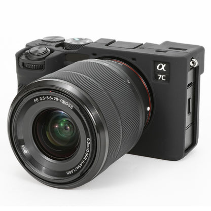 For Sony A7C II / A7CR Anti-Drop Camera Cover Glossy Silicone Protective Case