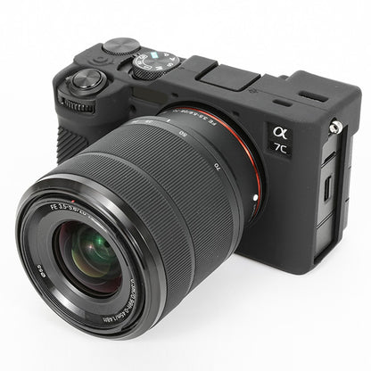 For Sony A7C II / A7CR Anti-Drop Camera Cover Glossy Silicone Protective Case