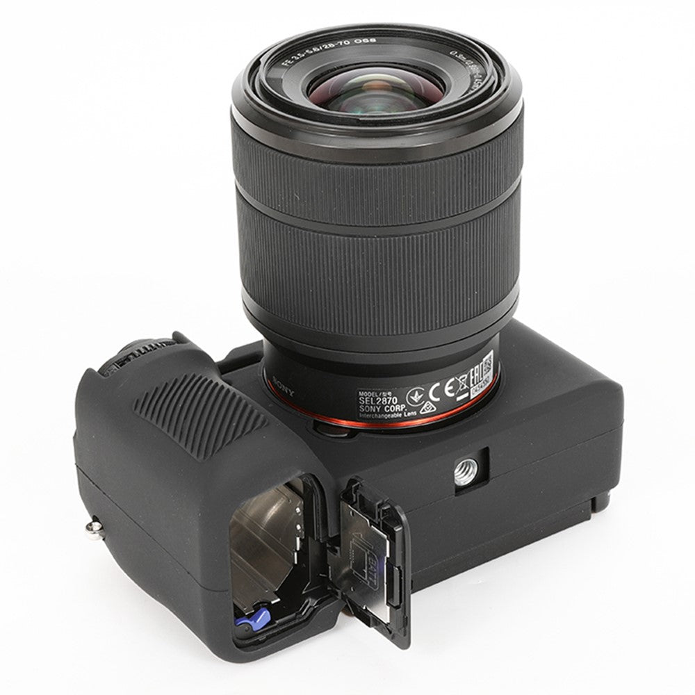 For Sony A7C II / A7CR Anti-Drop Camera Cover Glossy Silicone Protective Case