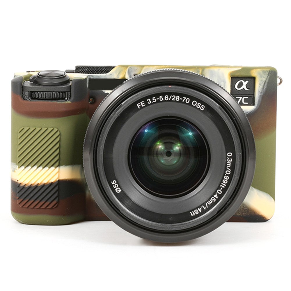 For Sony A7C II / A7CR Anti-Drop Camera Cover Glossy Silicone Protective Case