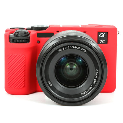 For Sony A7C II / A7CR Anti-Drop Camera Cover Glossy Silicone Protective Case