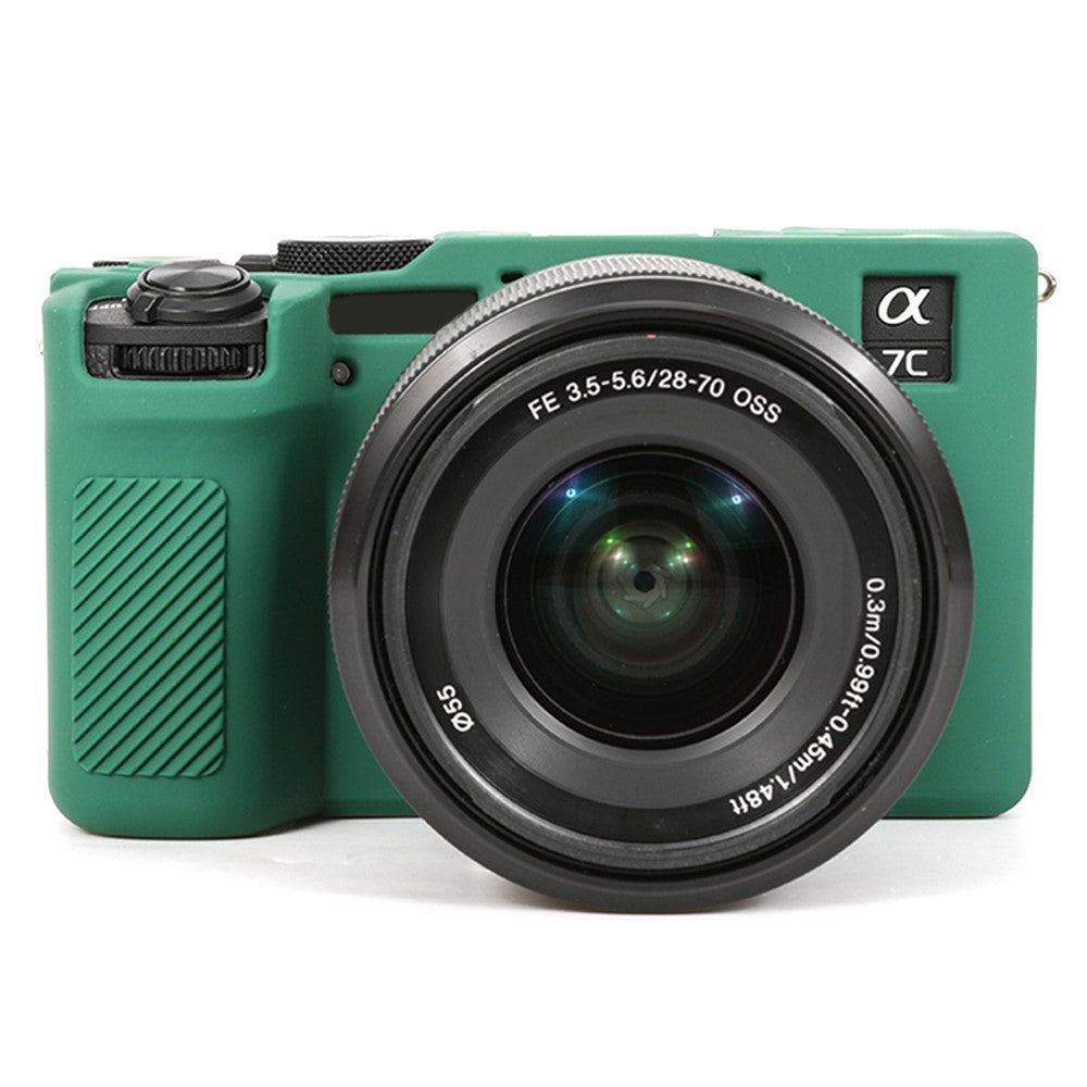 For Sony A7C II / A7CR Anti-Drop Camera Cover Glossy Silicone Protective Case
