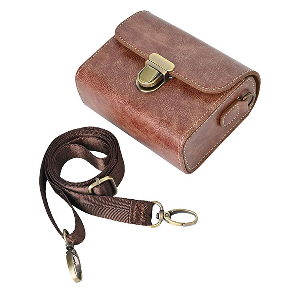 Carrying Case for Canon / Ricoh / Sony Camera Universal PU Leather Shoulder Bag