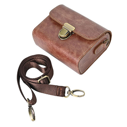 Carrying Case for Canon / Ricoh / Sony Camera Universal PU Leather Shoulder Bag