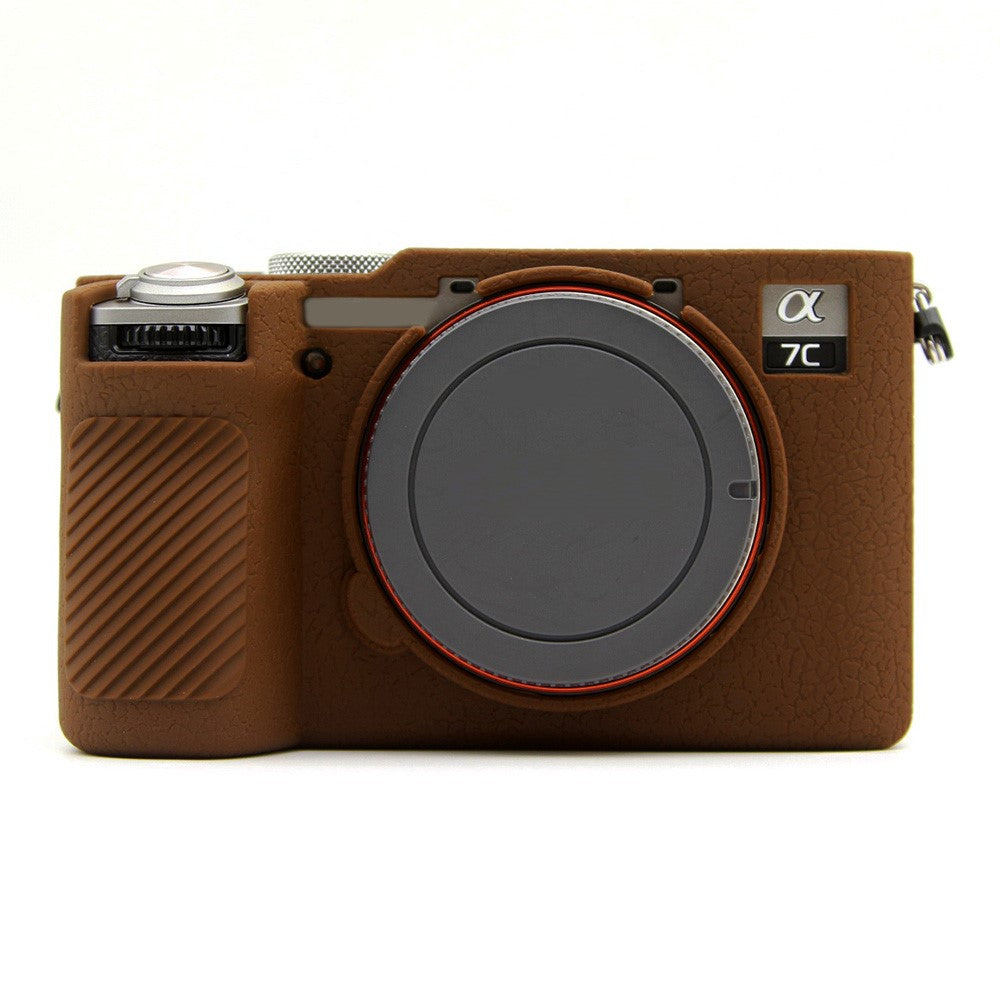For Sony A7CR / A7C II Litchi Texture Silicone Protective Case Anti-Collision Camera Cover