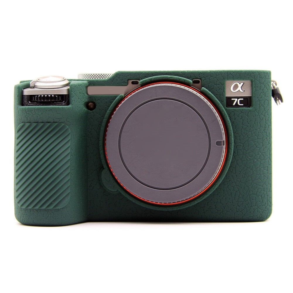 For Sony A7CR / A7C II Litchi Texture Silicone Protective Case Anti-Collision Camera Cover