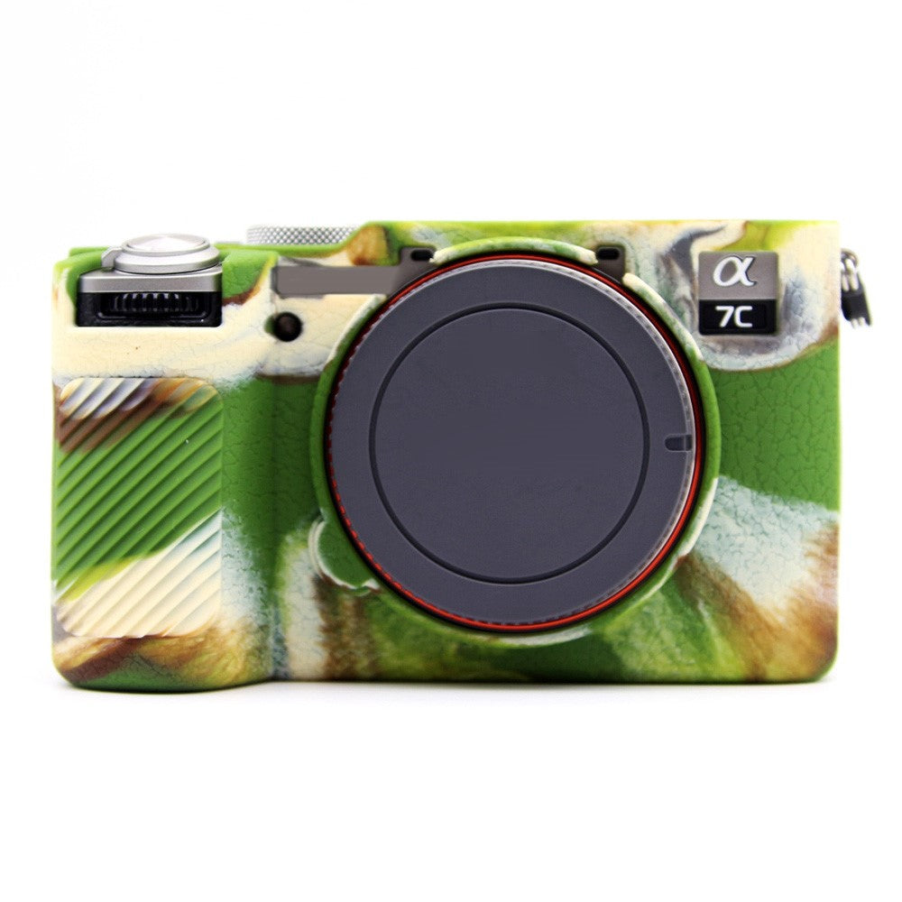 For Sony A7CR / A7C II Litchi Texture Silicone Protective Case Anti-Collision Camera Cover