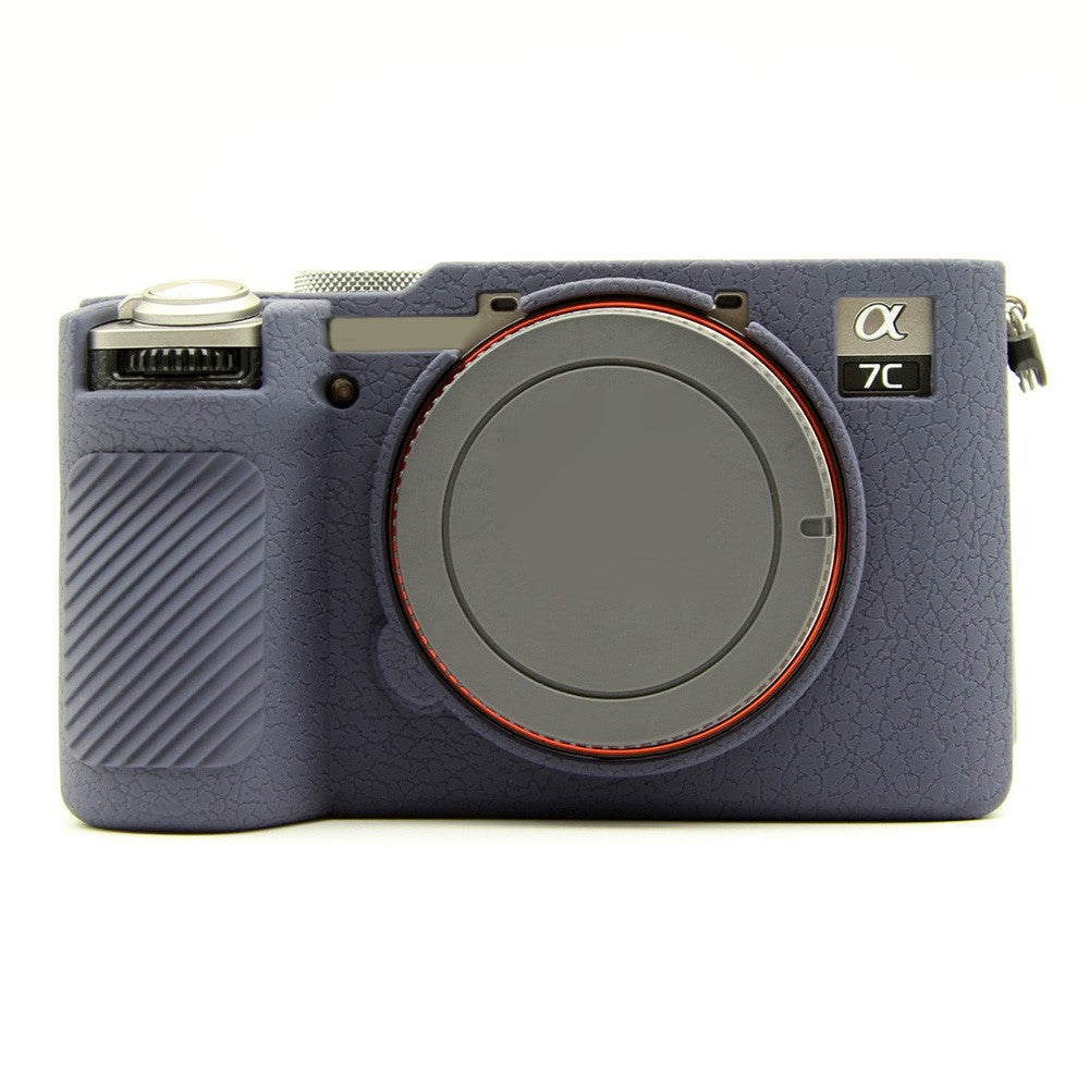 For Sony A7CR / A7C II Litchi Texture Silicone Protective Case Anti-Collision Camera Cover