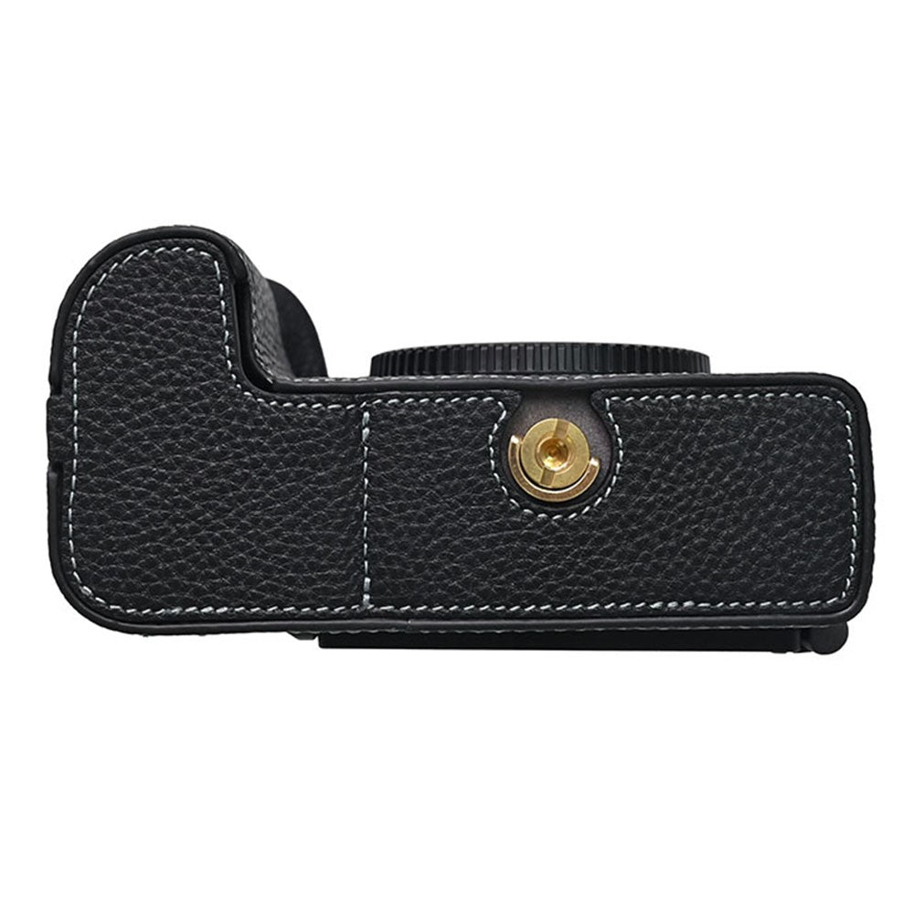 For Nikon Z6 III Camera Case Large Cutout Genuine Cow Leather Protective Cover