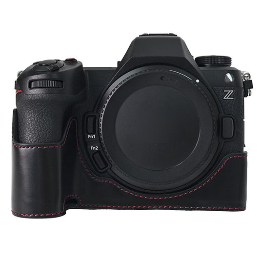 For Nikon Z6 III Camera Case Large Cutout PU Leather Protective Cover