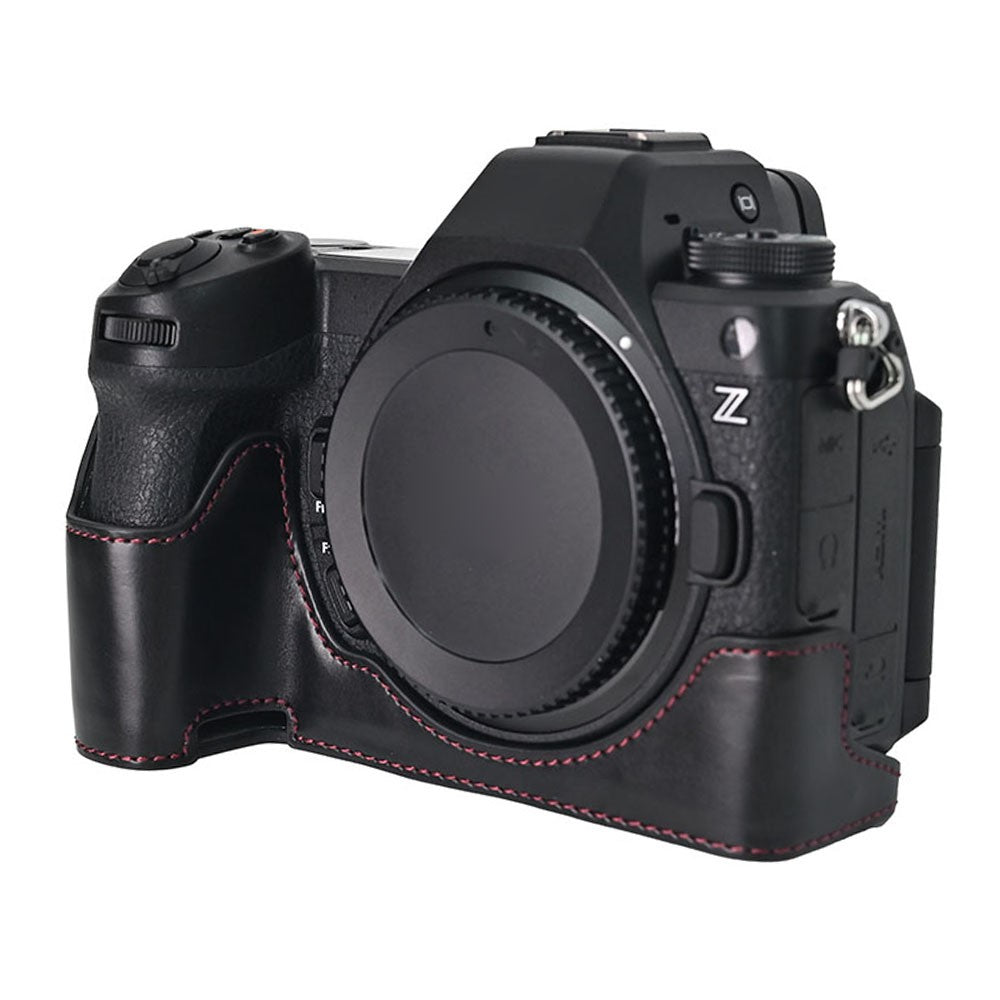 For Nikon Z6 III Camera Case Large Cutout PU Leather Protective Cover