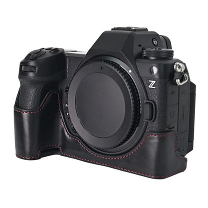 For Nikon Z6 III Camera Case Large Cutout PU Leather Protective Cover