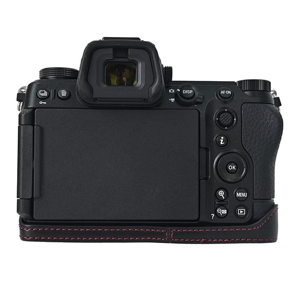 For Nikon Z6 III Camera Case Large Cutout PU Leather Protective Cover