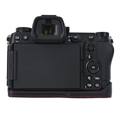 For Nikon Z6 III Camera Case Large Cutout PU Leather Protective Cover