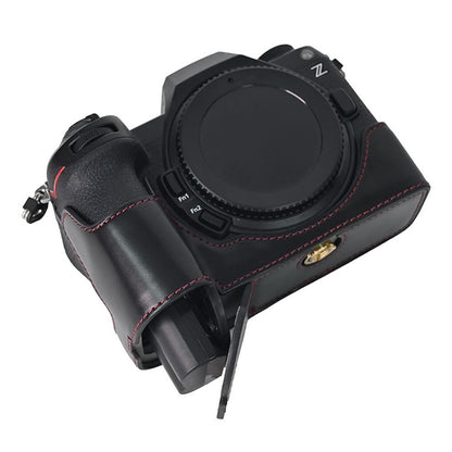 For Nikon Z6 III Camera Case Large Cutout PU Leather Protective Cover