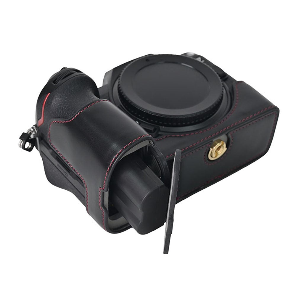 For Nikon Z6 III Camera Case Large Cutout PU Leather Protective Cover