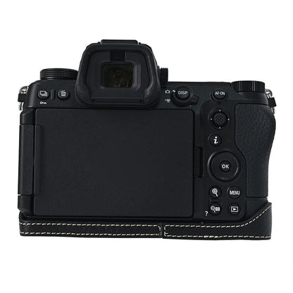 For Nikon Z6 III Camera Case Large Cutout Litchi Texture PU Leather Protective Cover
