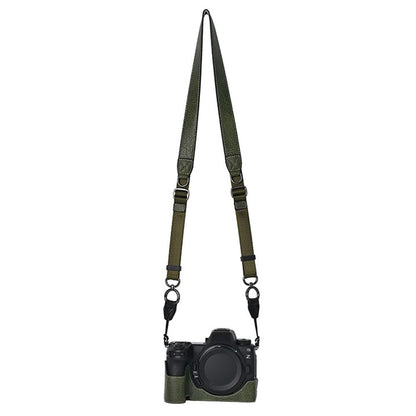 For Nikon Z6 III Camera Case with Shoulder Strap Large Cutout Litchi Texture PU Leather Protective Cover