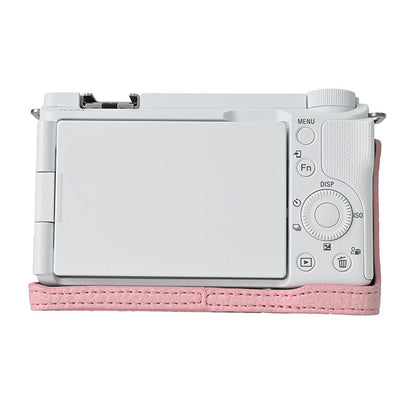For Sony Alpha ZV-E10 II Camera Case Large Cutout Litchi Texture PU Leather Protective Cover