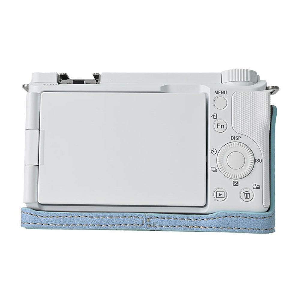 For Sony Alpha ZV-E10 II Camera Case with Shoulder Strap Large Cutout Litchi Texture PU Protective Cover
