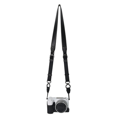 For Sony Alpha ZV-E10 II Camera Case with Shoulder Strap Large Cutout Litchi Texture PU Protective Cover