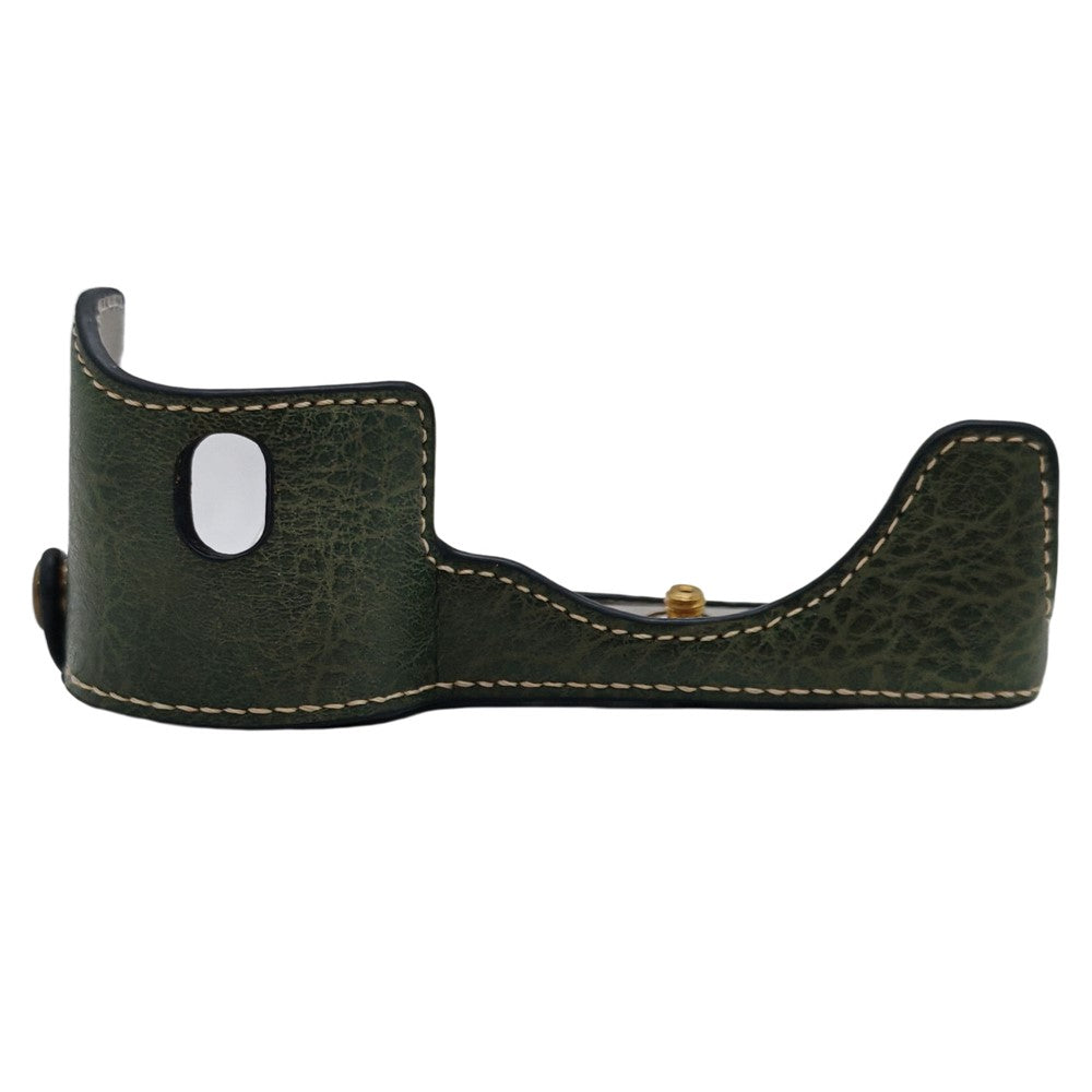 For Sony A7 / A7R PU Leather Camera Bottom Cover Half Body Case with Screw